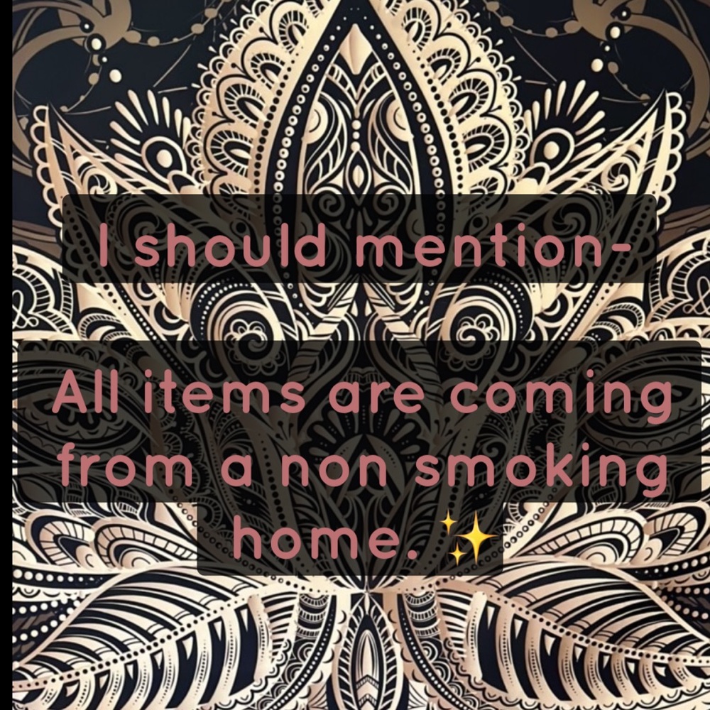 All items being sold are from a non smoking home.